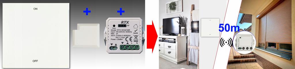 RTX TUYA WiFi + RF MINI Roller Shutter Controller Module