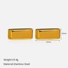 Ins Style Stainless Steel Earrings 18K Gold Plated Titanium Trendy Jewelry Men Women