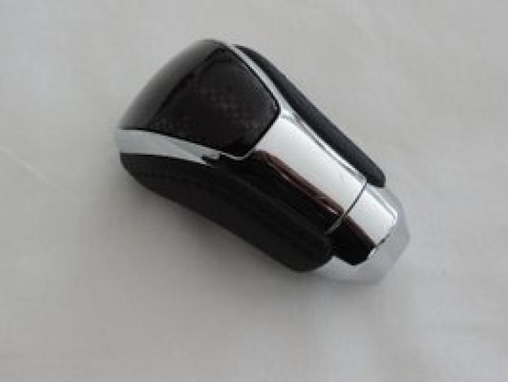 Toyota 210 Series Crown Athlete Genuine Shift Knob Genuine Leather Carbon Fiber Look Black Gear Knob Leather Transmission Compatible with Many Cars