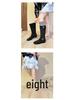 Korean Style Belt Buckle Mid-Calf Western Boots: Trendy, Comfortable & Versatile for Winter 2025 with High Socks.