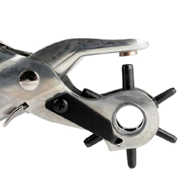 Leather Punch Tool With Ergonomic Handle Accurate Hole Positioning For Belts Bags Shoes Portable