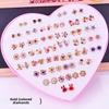 120 Love Earrings for Women: Diamond-Studded Resin and Plastic Jewelry Collection