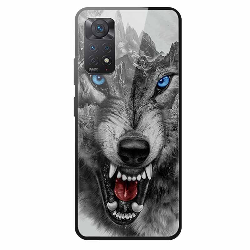 Tempered Glass Case For Xiaomi Redmi Note 12 Pro 4G Case Hard Glass Back Cover For Redmi Note 12 Pro 4G Phone Case Soft Bumper