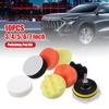 10Pcs/Set 5/6inch CarPolishing Disc Self-Adhesive Buffing Waxing Sponge Wool Wheel Polishing Pad For Car Polisher Drill Adapter
