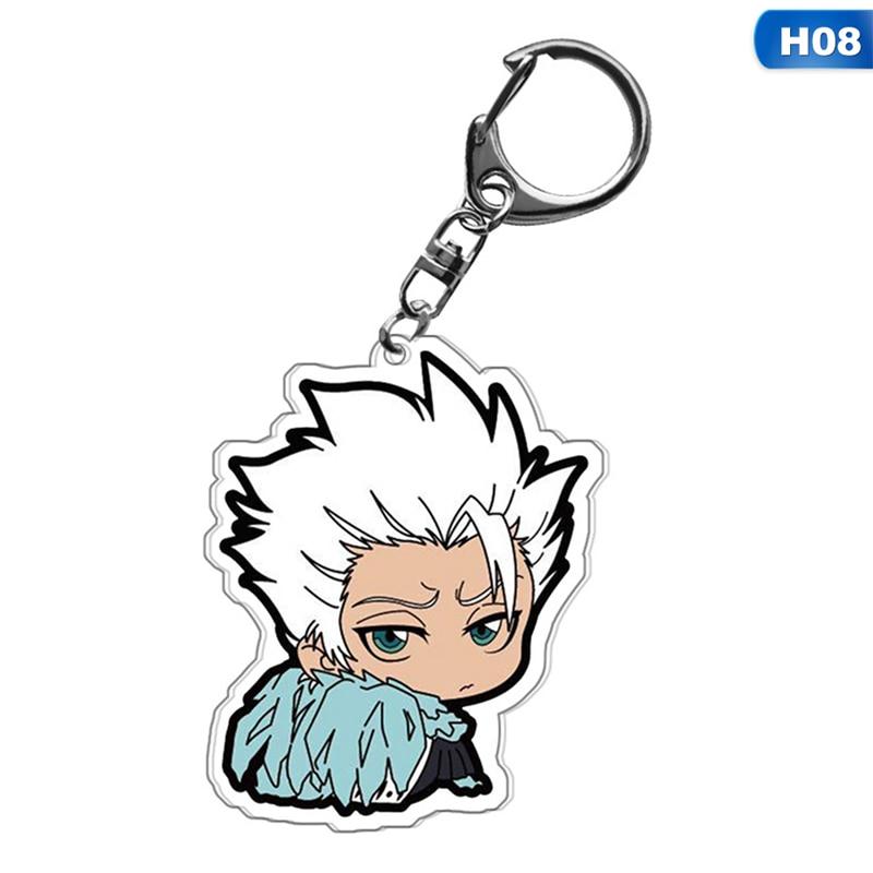 Bleach Anime Acryl Schlüsselanhänger Kurosaki Ichigo Kuchiki Rukia Byakuya Grimmjow Jeagerjaques