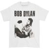 Camiseta de hombre Bob Dylan Sentado Ajustada Talla XL Blanca