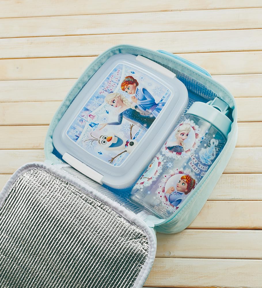Skater Lunch Box with Integrated Frozen Disney Made in P8466820 Kids' Dome-Shaped Divider, 840ml, Design, Japan,