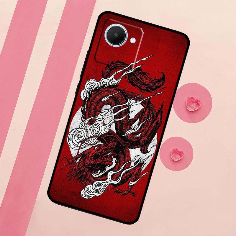 Chinese Style Crane Dragon For Realme 15 10 11 12 13 14 Pro Plus C65 C67 C75 C63 C61 C55 C51 C53 C35 GT6 GT7 Pro Case