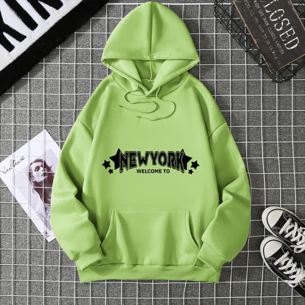 Letter Design Women's Sportswear New Hoodie and Sportswear Casual Y2k Clothes Winter Sweater Long Sleeved Fashion