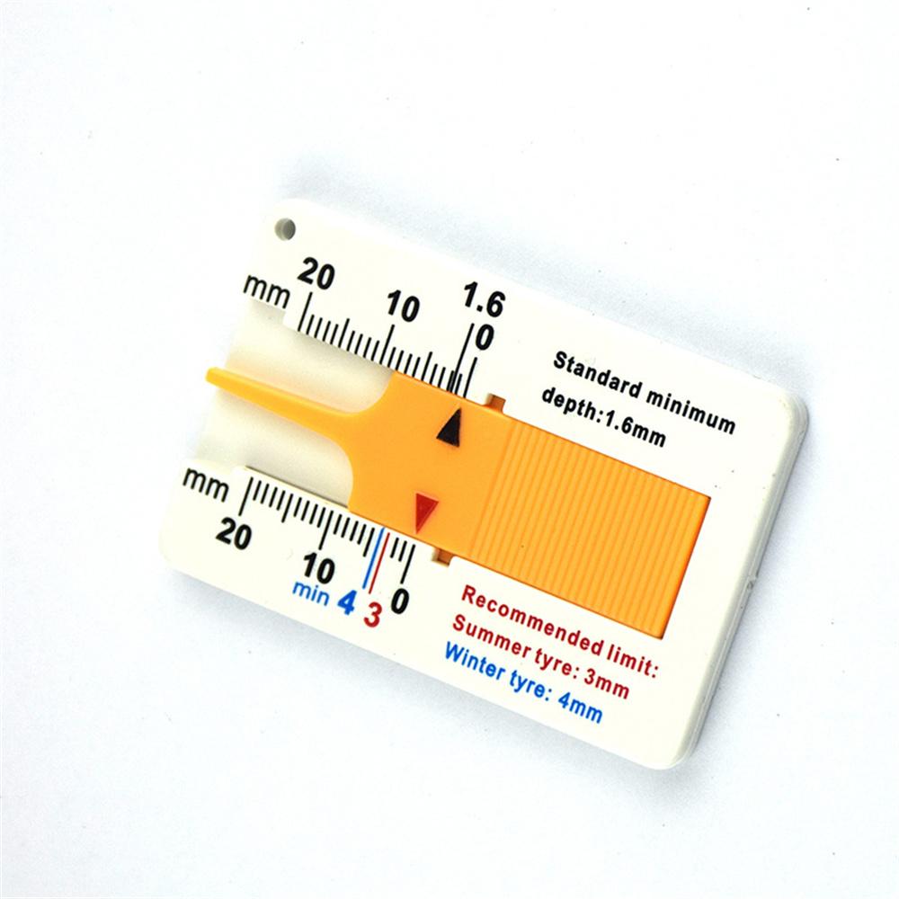 5pcs 0-20MM Plastic Car Tyre Depth Gauge Tire Ruler Vernier Depth Caliper Motorcycle Trailer Van Wheel Measurment Tool
