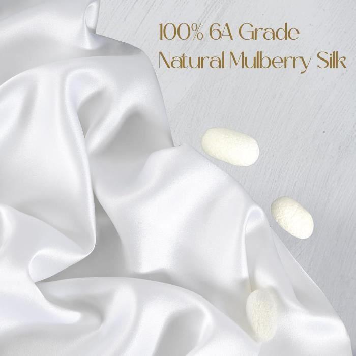 Taie d'oreiller - zimasilk - 100% soie naturelle - 19 mm - hypoallergénique - 50x75cm