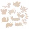 Diy Wooden Animal Figurines with Stand 10 Pcs