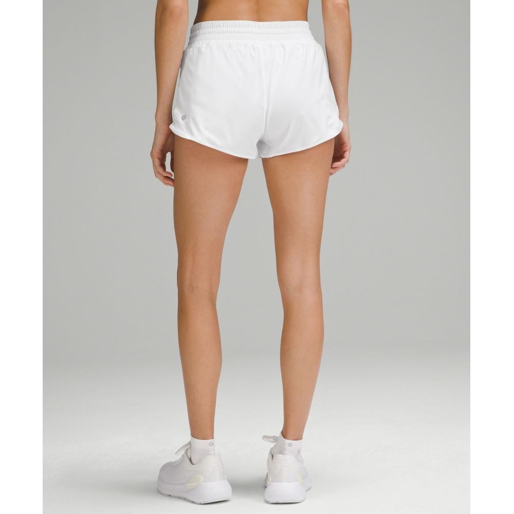 Lululemon Hotty Hot High Rise Lined Short 2.5  White