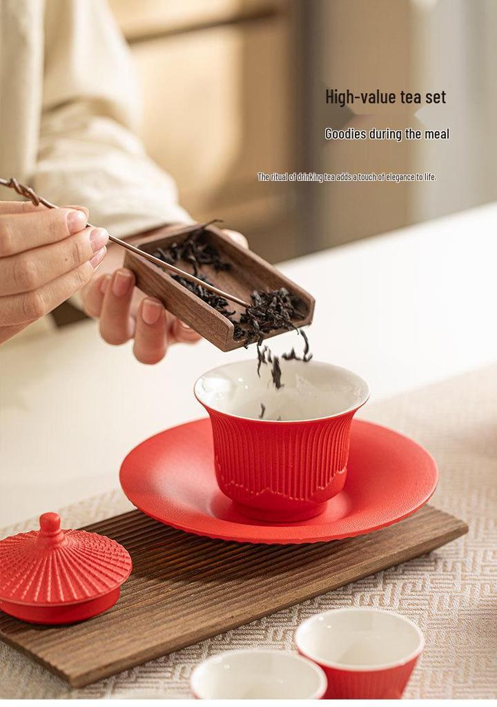 Forbidden City Cultural Tea Set Gift Box - Elegant Gongfu Tea Set for Holidays, Housewarming, and New Year Souvenirs
