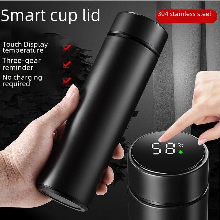 Stainless Steel Thermos Cup with Smart Temperature Display – Customizable Logo for Gifts