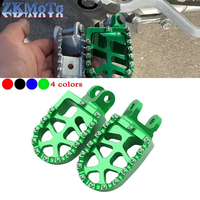 Motorcycle CNC Footrest Footpeg Foot Pegs Pedal For KAWASAKI KLX250R KLX250 KLX250S KLX250SF KLX300R KLX650 KLX650R KLR650 Parts