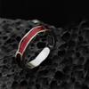 Korean Drop Glaze Ring for Women Shining Butterfly Open Rings Vintage Geometric Y2K Trend Fashion Finger Jewelry