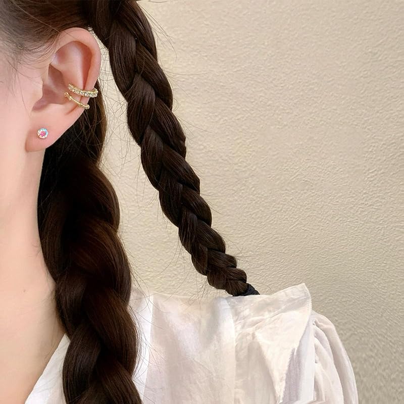 earrings ladies men's Popularity 5A+ cubic zirconia stud 6mm Compatible with metal allergies silver 925 aurora accessories birthday everyday use