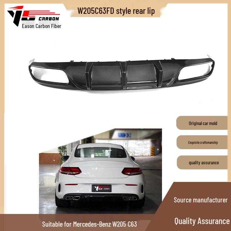 FD Style Carbon Fiber Rear Spoiler for 2015-2021 Mercedes-Benz W205 C63