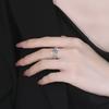 Classic Four Claw Jewelry S925 Sterling Silver 1ct Round Cut D Color VVs1 Moissanite Wedding Engagement Ring for Women Gift