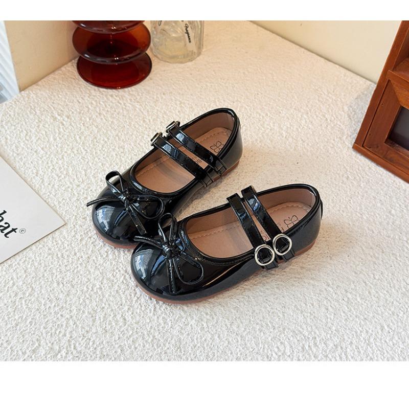 Sweet Flat Soft Sole Low Cut Mary Jane Leather Shoes For Little Girls