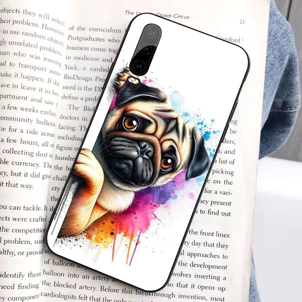 French Bulldog Dog Pug Phone Case For Huawei Honor 10 Lite 9 20 7A 9X 30 50 60 70 Pro Plus Soft Silicone Cover