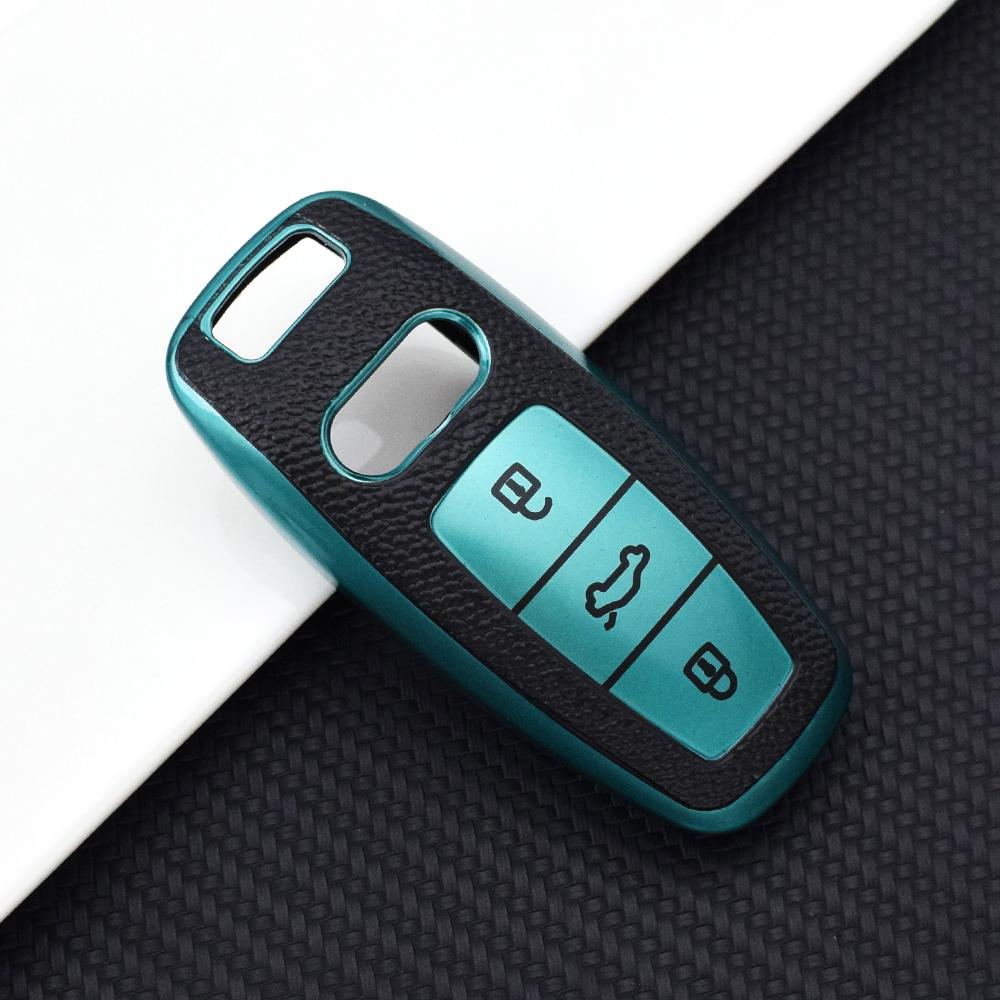 

Чехол для дистанционного ключа из ТПУ для A6 A7 A8 E-tron Q5 Q8 C8 D5, защитный брелок, автомобильные аксессуары