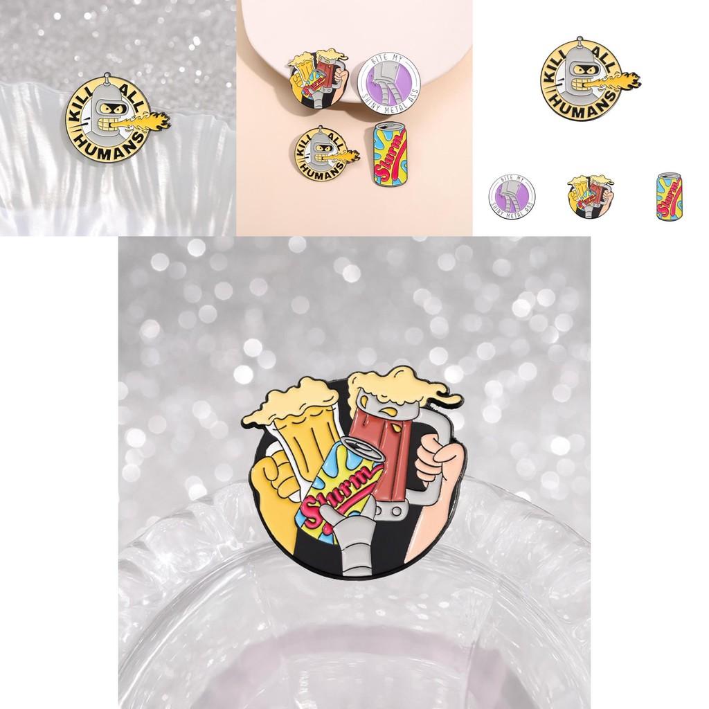 Elegant Multifunctional Cartoon Brooch Alloy Pin For Decorative And Functional Use