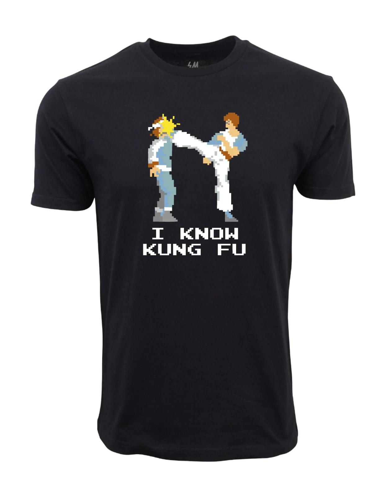 Unisex Adult Casual Graphic I know Kg Fu Graphic T shirt T-Shirt S
