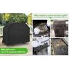 Waterproofs Heavy Duty Grill Cover Outdoor Barbecue Cover Dustproof BBQ Protective Case Universal Outdoor Grill Cover
