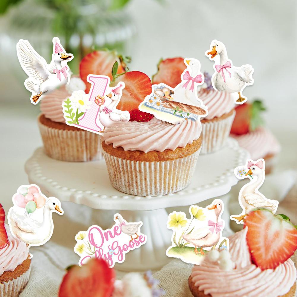 Themed Swan Confetti Birthday Party Event Desktop Decoration Throwing Props