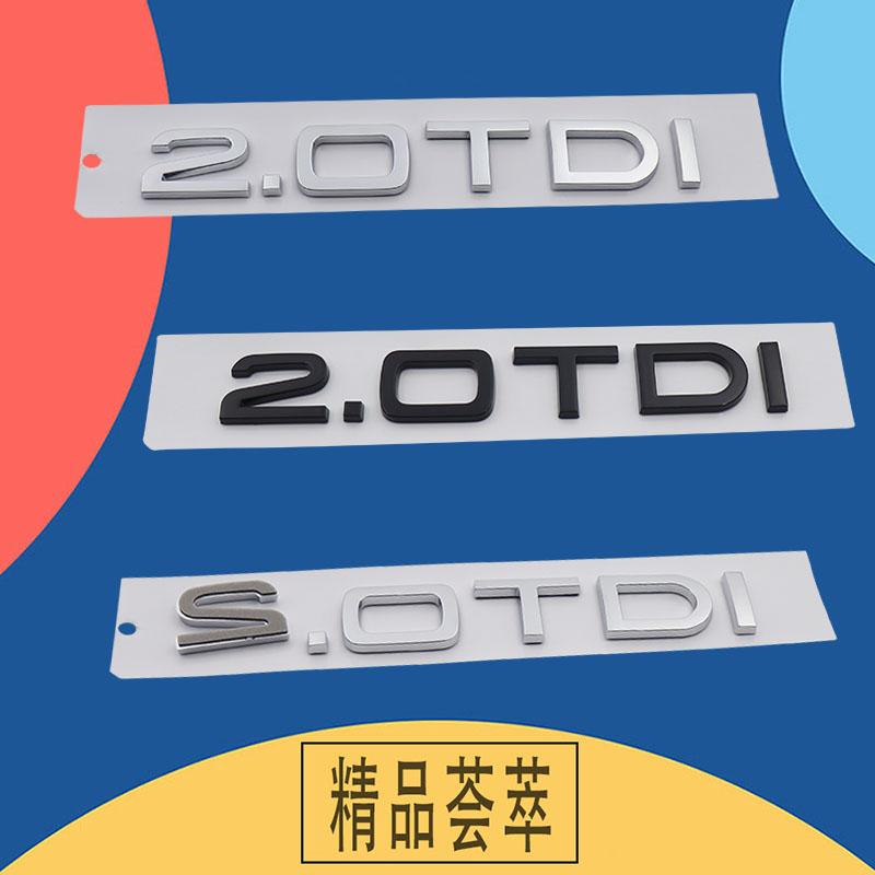 3D Prémiové 1.9 2.0 3.0 TDI Písmena pro A6 Q5 Q7 SQ5 SQ7 A4 A3 B6 B7 B8 B9 auto Kapota motoru Blatník kufr Zadní nálepka Znak Odznak Samolepka