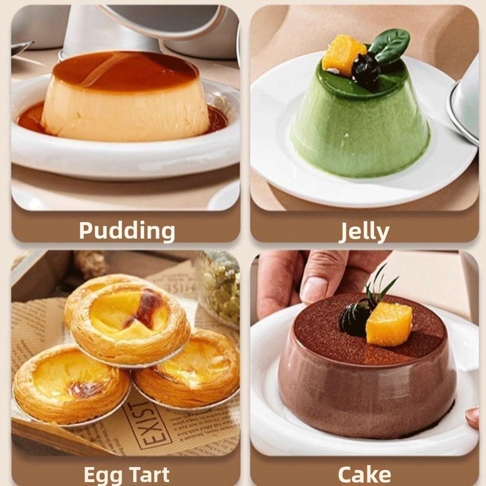 5Pcs Small Tin Nonstick Cupcakes Cup Aluminum Zinc Zinc Alloy Cake Mold Pan Eggs Tart Moulds  Professional Use