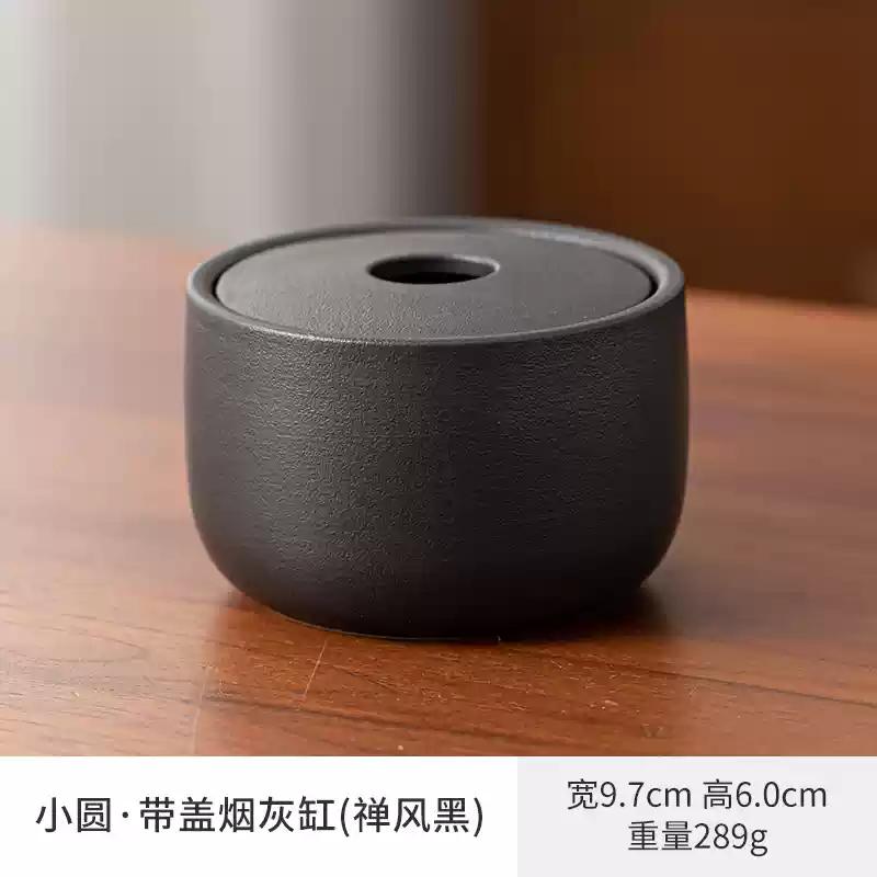 ashtray anti-odor and anti-smoke ashtray Creative home living room anti fly ash smoke smell covered office Ceramic ashtray