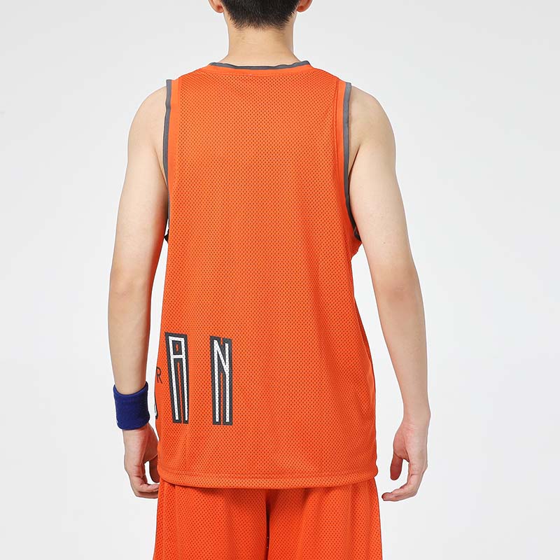 Jordan Basketball Jerseys Men's Orange Moderate Straight Fit DA7235-803