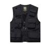 Men's Multi-Pocket Outdoor Fishing Photography Vest, V-Neck Sleeveless Plus Size Workwear 7898 Thin Design