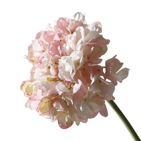 Real Touch Hydrangea Artificial Flowers Full Faux Hydrangea Flower with Stem Lifelike Large Fake Silk Flowers for Home Party Floral Arrangements
