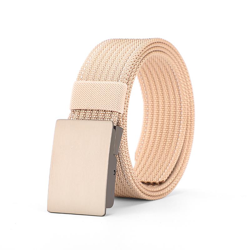Cintura in Nylon Asciugatura Rapida Fibbia Liscia Allenamento Militare Outdoor Senza Denti Fibbia Automatica Cintura in Tela Intrecciata