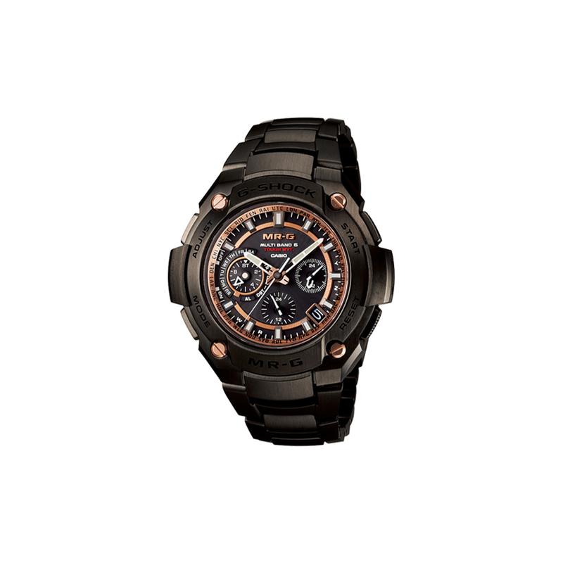 

Casio MR-G series 200 meters waterproof mechanical movement stainless steel strap Japanese and Korean watch men s watch black dial MRG-8100G-1AER чёрный
