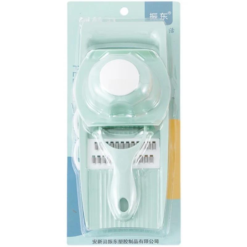 5 en 1 Máquina para Rallar Patatas Cortar Picadora Picadora Verduras Rábano Rallador Cepillo Grueso Herramienta de Cocina Multifuncional