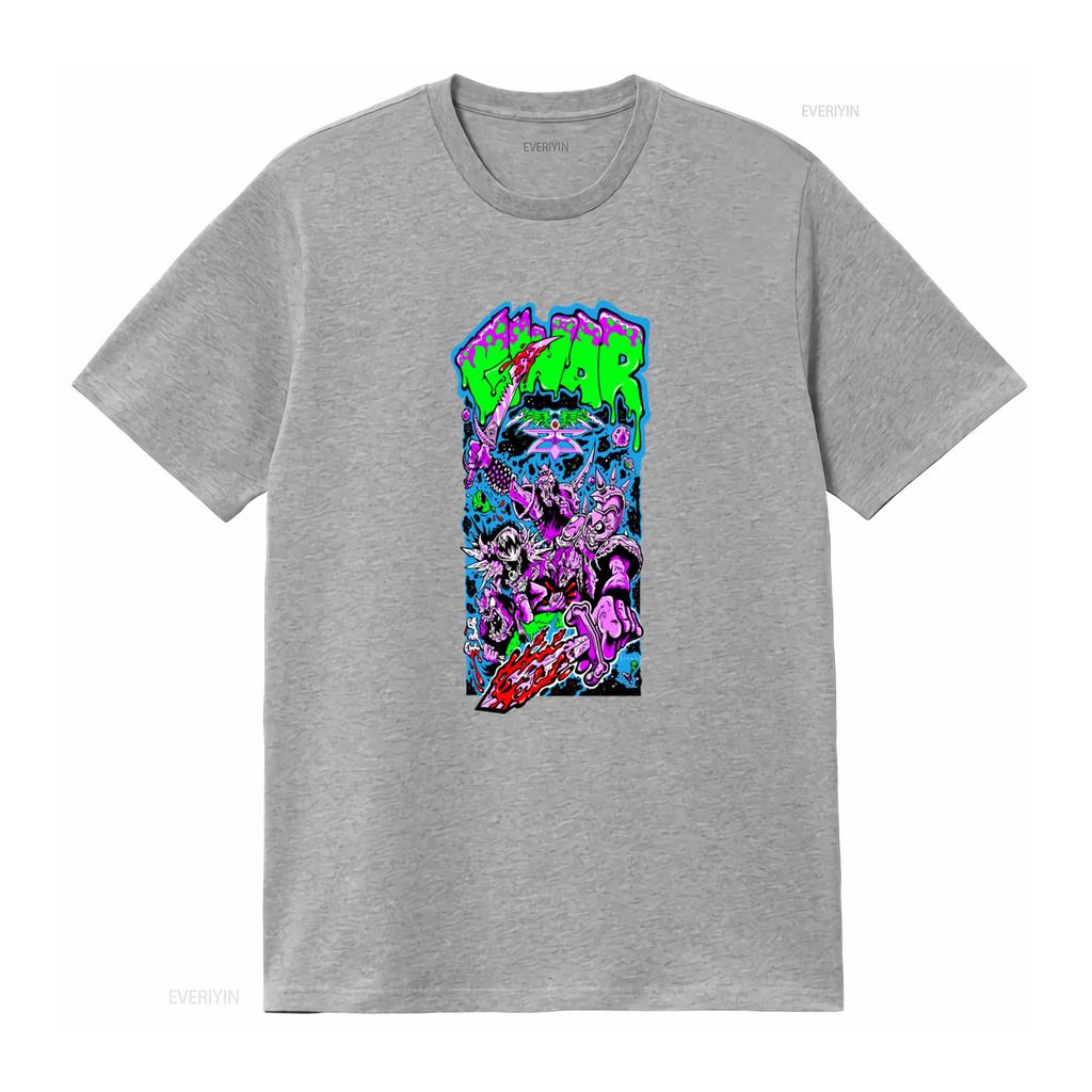 New Gwar Cotton T Shirt Black for All Sizes Punk Rock Band Design Vintage Washed Slightly Versatile Stretched Soft Streetwear