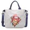 One Piece Canvas Bags Luffy Cartoon Anime Figures Print Shoulder Bag Outdoor Large Capacity Trendy Crossbody Handbag Gifts Poseable Articulated Scale