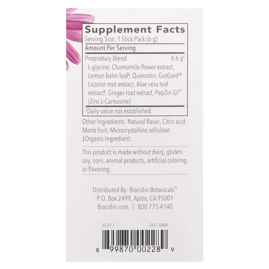 G.I. Inner Calm™, Lemon Ginger, 30 Stick Packs, 6G (0.21Oz) Each