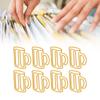 100Pcs Cute Paper Clips Yellow Cup Style Strong Metal Exquisite Color Kids Paper Clips for Home Scho