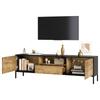 170*35*50cm TV Cabinet, TV Console with 2 Cabinets and 1 Drawer, TV Table, TV Stand, Living Room Cabinet, suitable for TVs up to 70 inches