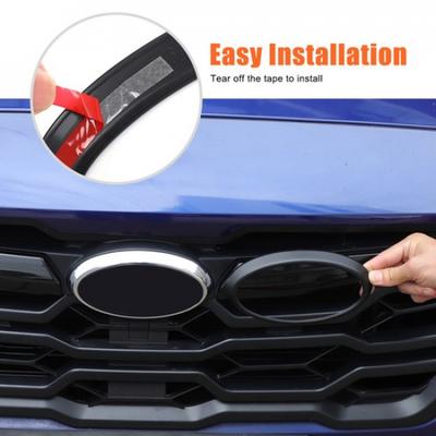Matte Black Front Car  Decorative Ring Trim For Subaru Crosstrek GU 2024+
