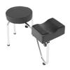   PU Leather Tattoo Leg Arm Rest Pad Pedicure Foot Stool Chair Black