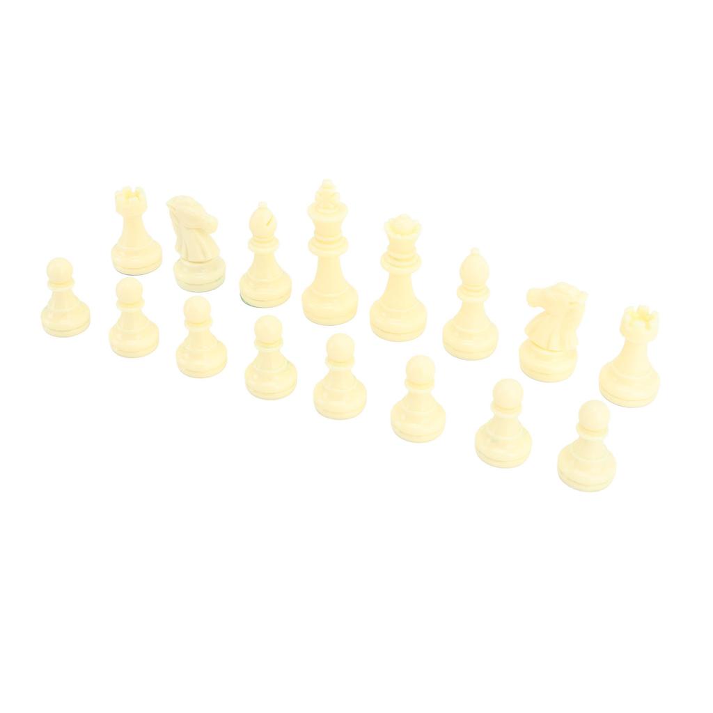 Portable Chess Set Travel Chess Board Game Set Imitation Leather PU Checkerboard 32 Chess Pieces With Storage Bag