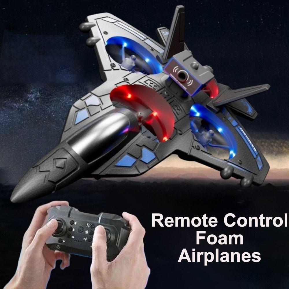with Light Remote Control Plane Foam Helicopter Quadcopter Creative RC Planes