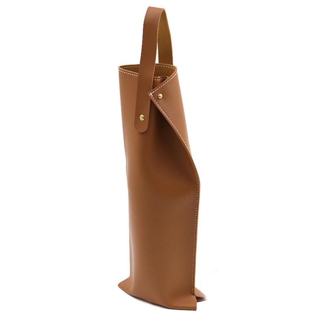 

Захисний Дизайн Сумка-Переноска для Вина зі Штучної Шкіри Сумка для Пляшки Вина Розкішна Сумка для Шампанського Дарування коричневий